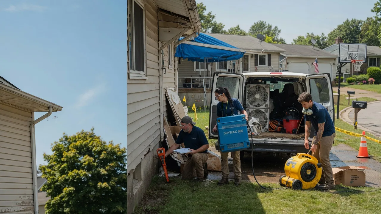 Ceiling Leak Cleanup in Buckland, OH near me
